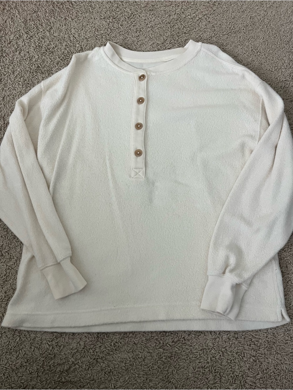 Aerie Sherpa Henley sweatshirt